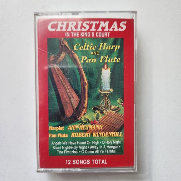 Christmas In The Kings Court Cassette Tape Celtic Harp & Pan Flute Ann Heymann R - Picture 1 of 4